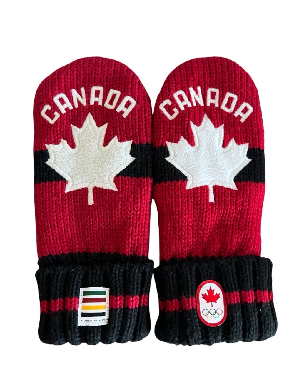 Team Canada Olympic Mittens 🇨🇦 Hudson’s Bay Official | Adult S/M | 2017